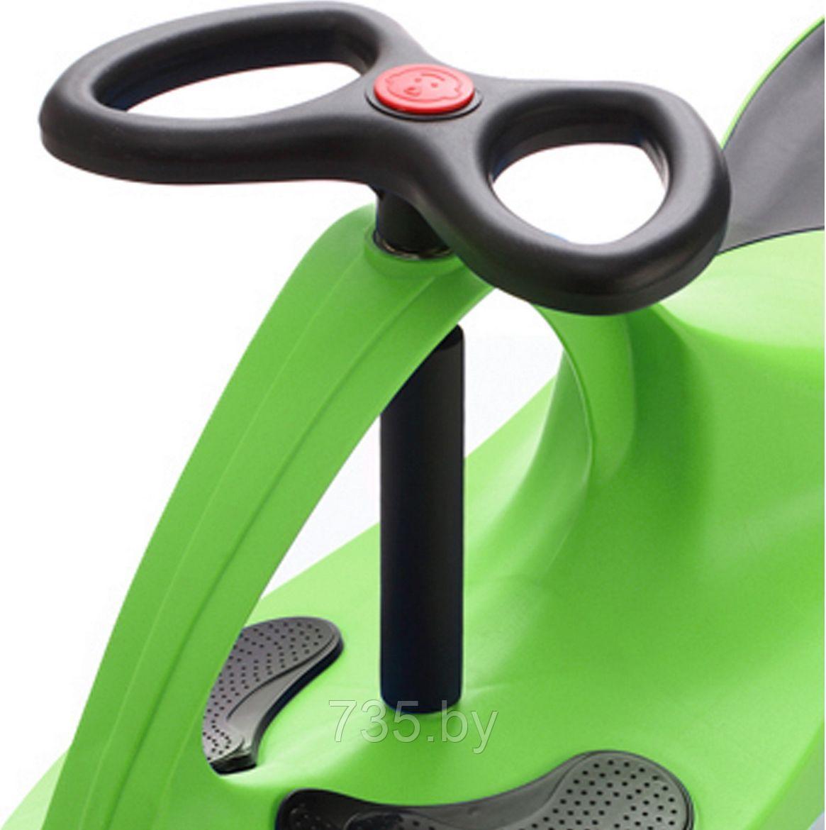 Машинка детская с полиуретановыми колесами зеленая БИБИКАР - фото 2 - id-p202592539