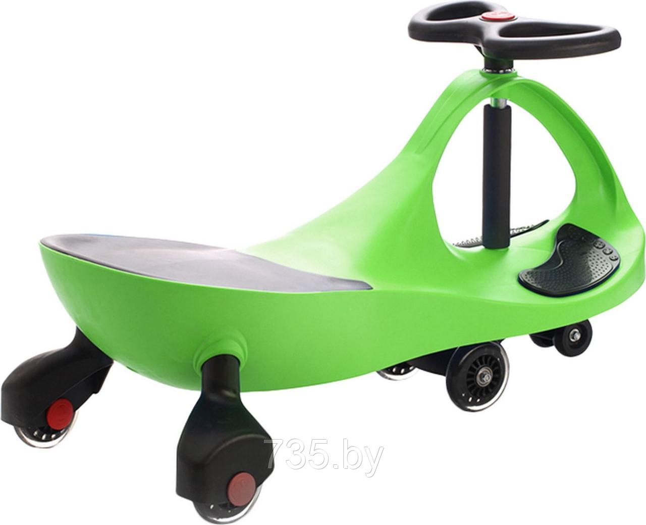 Машинка детская с полиуретановыми колесами зеленая БИБИКАР - фото 6 - id-p202592539