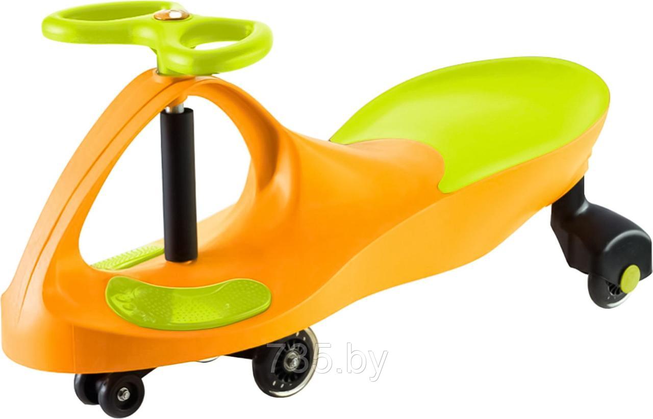 Машинка детская с полиуретановыми колесами салатово-оранжевая БИБИКАР - фото 1 - id-p202592546
