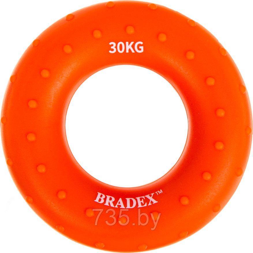 Кистевой эспандер 30 кг, круглый массажный, оранжевый - фото 1 - id-p202592658