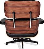 Кресло EAMES LOUNGE CHAIR и оттоманка EAMES LOUNGE CHAIR чёрные, фото 4