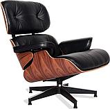 Кресло EAMES LOUNGE CHAIR и оттоманка EAMES LOUNGE CHAIR чёрные, фото 9