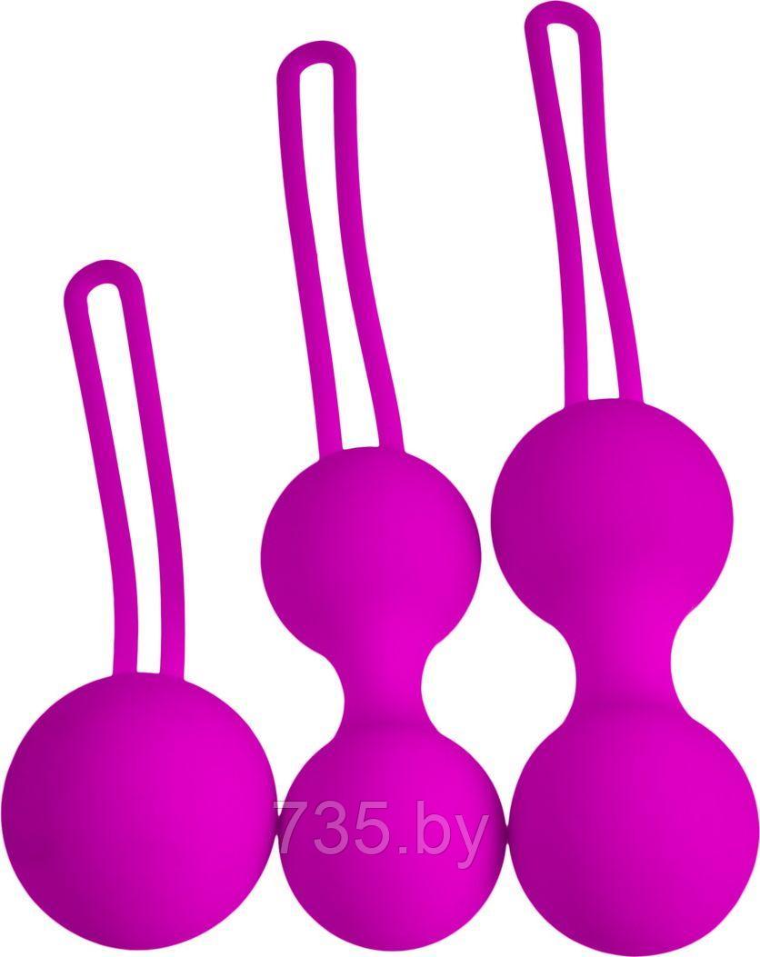 Набор вагинальных шариков Shrink Orbs, сиреневый - фото 3 - id-p202592707