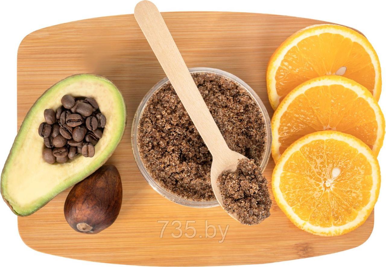 Скраб для тела «Восстанавливающий», с комплексом витаминов, маслом авокадо и кофе - фото 4 - id-p202592720