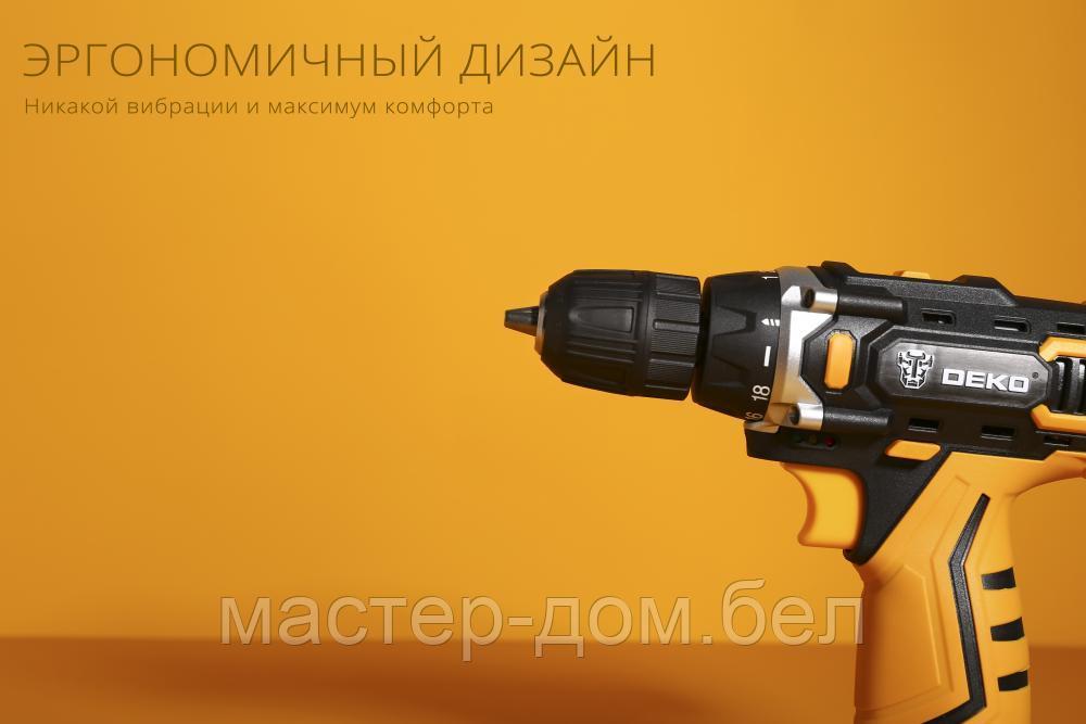 Дрель-шуруповерт аккумуляторная DEKO DKCD20FU-Li - фото 8 - id-p202595111