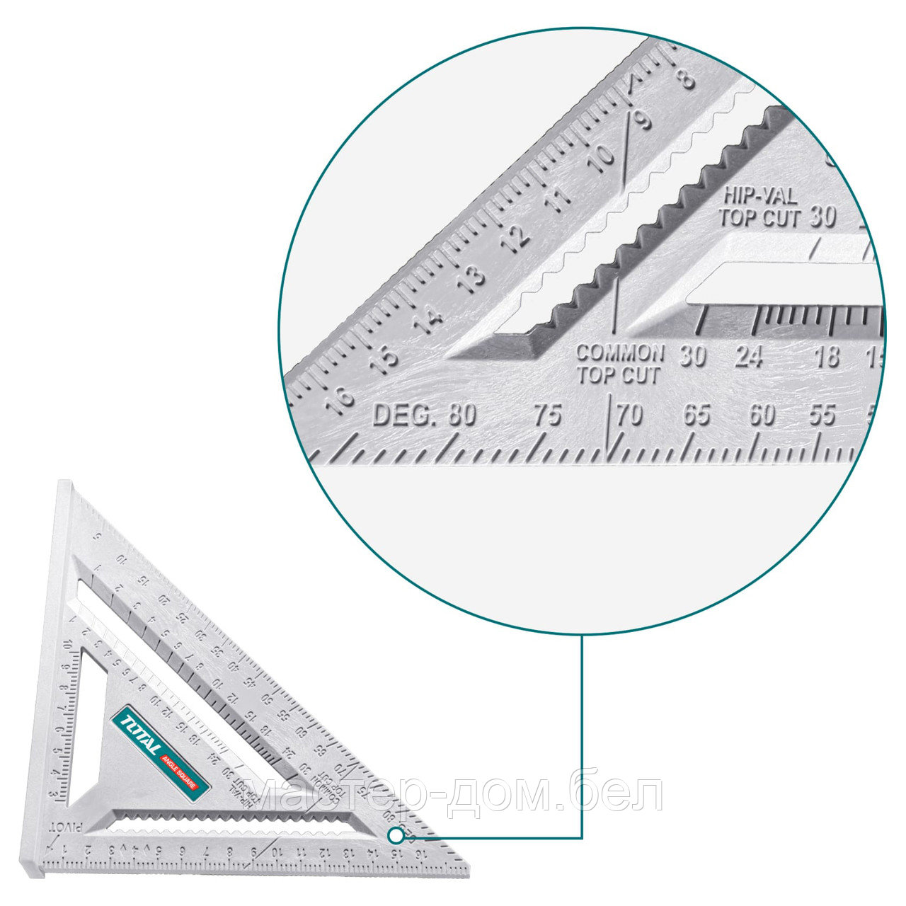 Угольник кровельный 180 мм TOTAL TMT61212 - фото 3 - id-p202598171