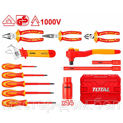 Набор инструментов диэлектрических TOTAL THKITH2601 (26 шт), фото 2