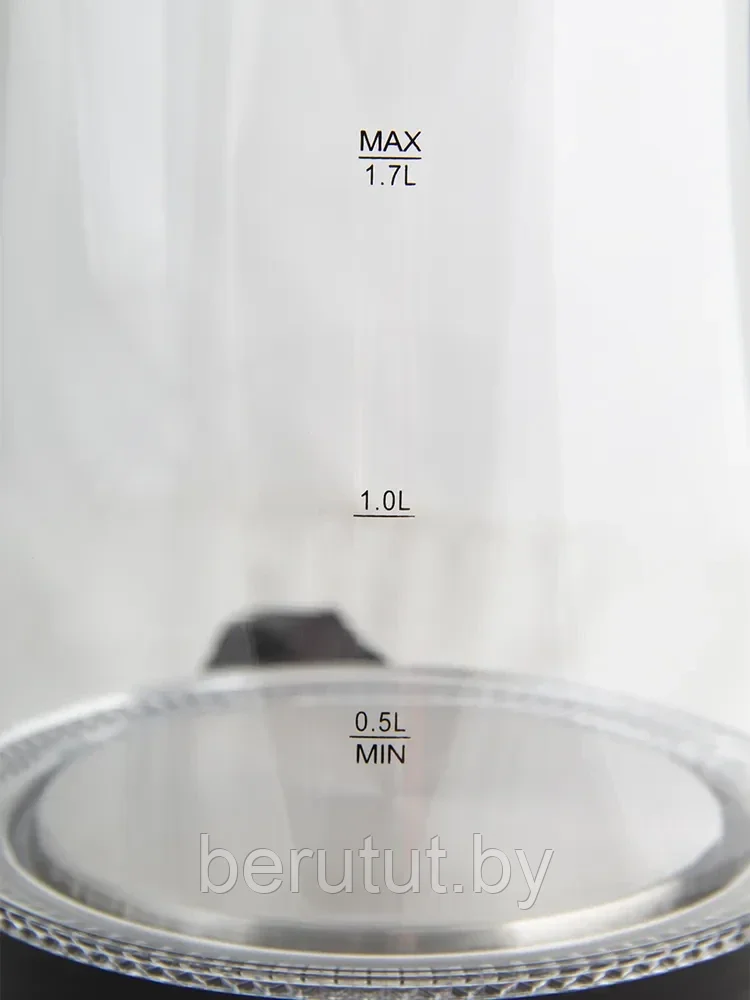 Чайник электрический стеклянный 1.7 л, 2200 Вт, съемная крышка Beon - фото 5 - id-p202600617