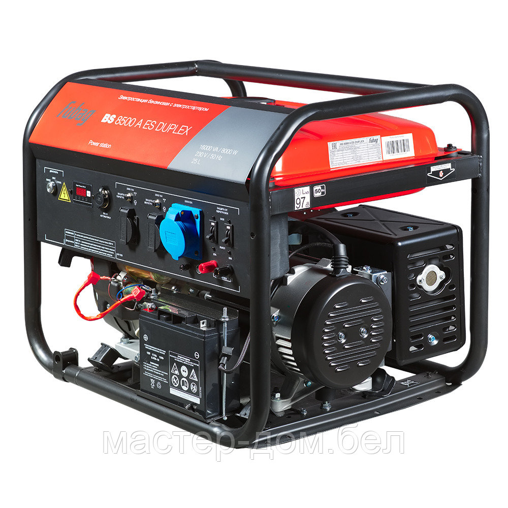 Генератор бензиновый FUBAG BS 8500 A ES DUPLEX с электростартером и коннектором автоматики - фото 2 - id-p202597203