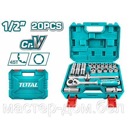 Набор инструментов TOTAL THT121201 (20 предметов), фото 2