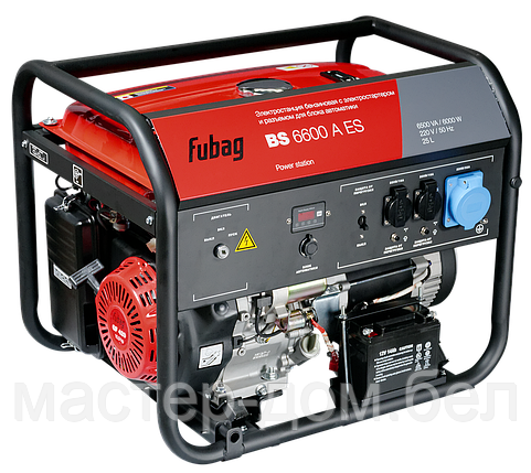 Генератор бензиновый FUBAG BS 6600 A ES с электростартером и коннектором автоматики, фото 2