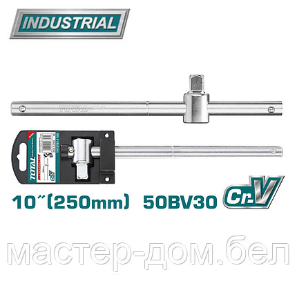 Вороток T-образный с бегунком 1/2 " 250 мм TOTAL THTSTB12106, фото 2