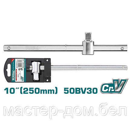 Вороток T-образный с бегунком 1/2 " 250 мм TOTAL THTSTB12106, фото 2