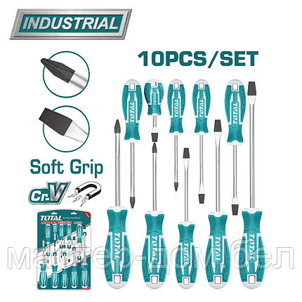 Набор отверток TOTAL THT250610 (10 шт), фото 2