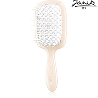 Расческа массажная Janeke Superbrush Peach Персиковая с белым