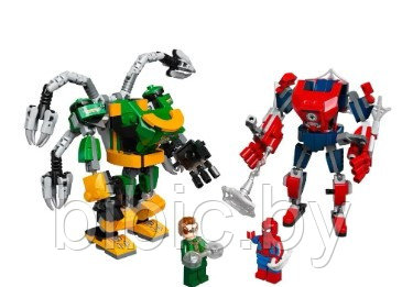 Детский конструктор 1020 битва роботов, человек паук против доктора осьминога, аналог лего lego spiderman - фото 5 - id-p202601630