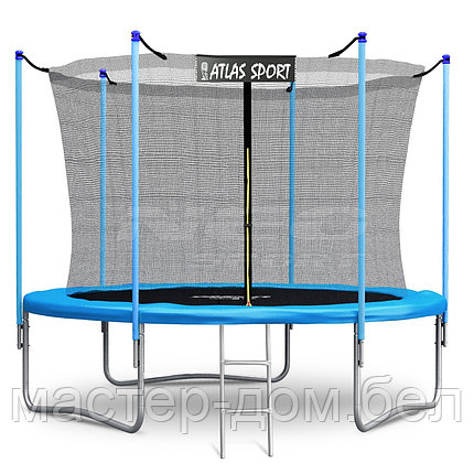 Батут Atlas Sport 312 см (10ft) (внутренняя сетка и лестница) BLUE, фото 2