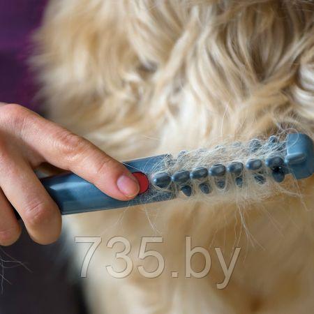 Электрическая расческа - щетка для кошек и собак от колтунов дешеддер Knot Out