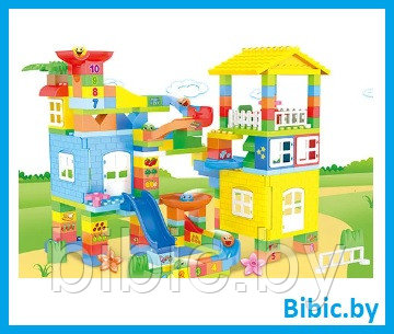 Детский конструктор Веселый домик A874 DUBLO LEGO, аналог лего lego, игрушка для малышей, фото 1