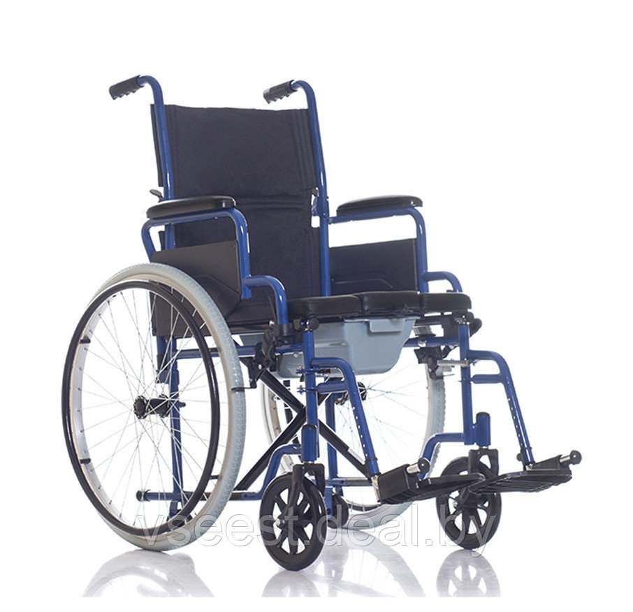 Инвалидная коляска с санитарным оснащением TU 55 (Сидение 51 см.)