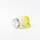 Кружка стеклянная матовая градиент лимонный желтый с трубочкой, 12 оз для сублимации, фото 2