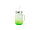 Кружка стеклянная матовая градиент зеленый с трубочкой, 12 оз для сублимации, фото 3