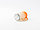 Кружка стеклянная матовая градиент оранжевый с трубочкой, 12 оз для сублимации, фото 2