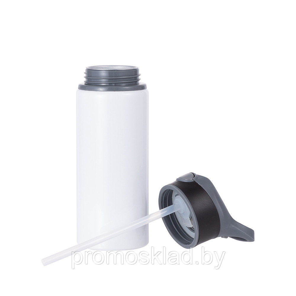 Бутылка алюминиевая белая, крышка черная, 650 мл для сублимации - фото 6 - id-p202621047