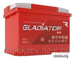 Автомобильный аккумулятор Gladiator EFB 6СТ-60L(0) (60 А·ч)