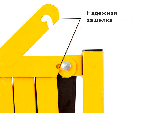 Раздвижное ограждение UniExpand 130Y 3 м. желто-черное, фото 3