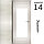 Межкомнатная дверь "АМАТИ" 14 (Цвета - Эшвайт; Беленый дуб; Дымчатый дуб; Дуб шале-графит; Дуб венге и тд.), фото 3
