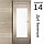 Межкомнатная дверь "АМАТИ" 14 (Цвета - Эшвайт; Беленый дуб; Дымчатый дуб; Дуб шале-графит; Дуб венге и тд.), фото 4