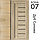 Межкомнатная дверь "БОНА" 07ч (Цвета - Лиственница Сибиу; Дуб Сонома; Дуб Стирлинг), фото 3