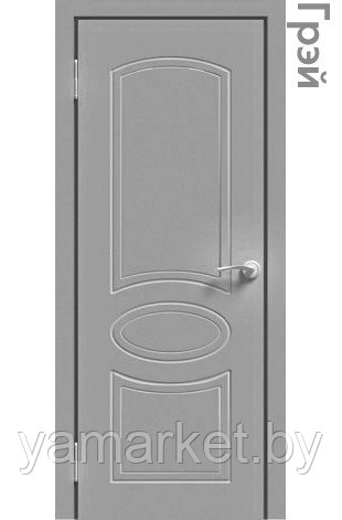 Межкомнатная дверь "ЭМАЛЬ" ПГ-02 (Цвет - Белый; Ваниль; Грэй; Капучино; Графит) - фото 3 - id-p202622829