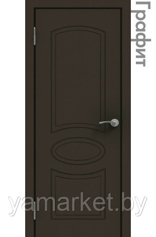 Межкомнатная дверь "ЭМАЛЬ" ПГ-02 (Цвет - Белый; Ваниль; Грэй; Капучино; Графит) - фото 5 - id-p202622829