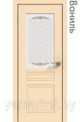 Межкомнатная дверь "ЭМАЛЬ" ПО-01 (Цвет - Белый; Ваниль; Грэй; Капучино; Графит) - фото 2 - id-p202622835