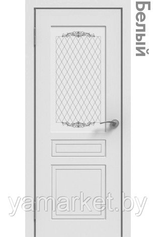 Межкомнатная дверь "ЭМАЛЬ" ПО-01 (Цвет - Белый; Ваниль; Грэй; Капучино; Графит) - фото 6 - id-p202622835