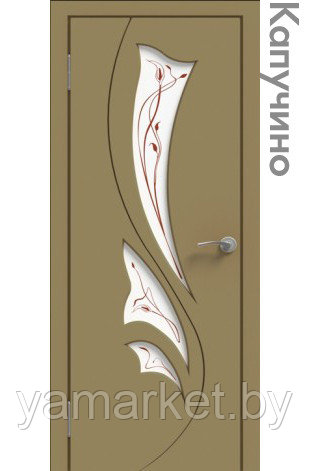 Межкомнатная дверь "ЭМАЛЬ" ПО-04 (Цвет - Белый; Ваниль; Грэй; Капучино; Графит) - фото 4 - id-p202622837