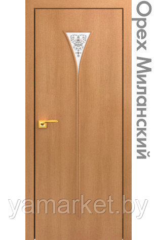 Межкомнатная дверь "СТАНДАРТ" 04 (Цвет - Дуб Белёный; Орех Миланский; Орех Итальянский; Венге) - фото 5 - id-p202622840
