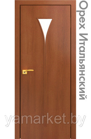 Межкомнатная дверь "СТАНДАРТ" 04 (Цвет - Дуб Белёный; Орех Миланский; Орех Итальянский; Венге) - фото 6 - id-p202622840