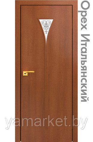 Межкомнатная дверь "СТАНДАРТ" 04 (Цвет - Дуб Белёный; Орех Миланский; Орех Итальянский; Венге) - фото 7 - id-p202622840