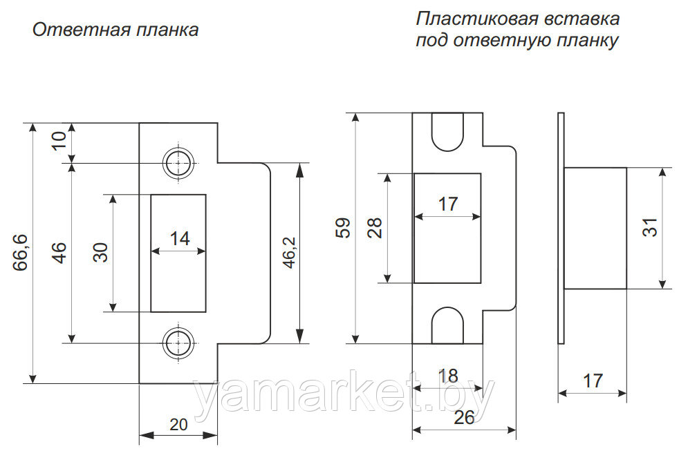 Защёлка Avers 5400-GRF (защёлка проходная) графит - фото 3 - id-p202622930