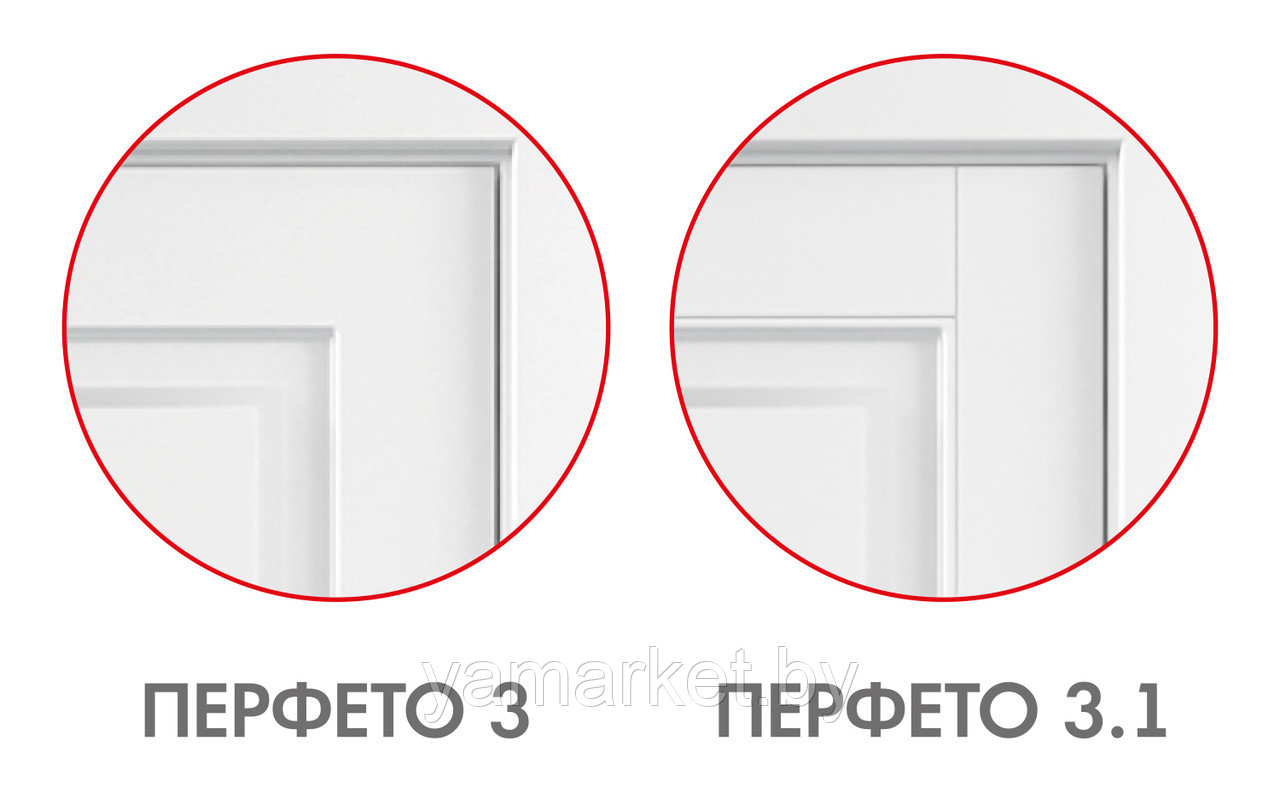 Межкомнатная дверь "ПЕРФЕТО" 3 (3.1) (Цвет - Белый; Ваниль; Грэй; Капучино; Графит) - фото 5 - id-p202622976