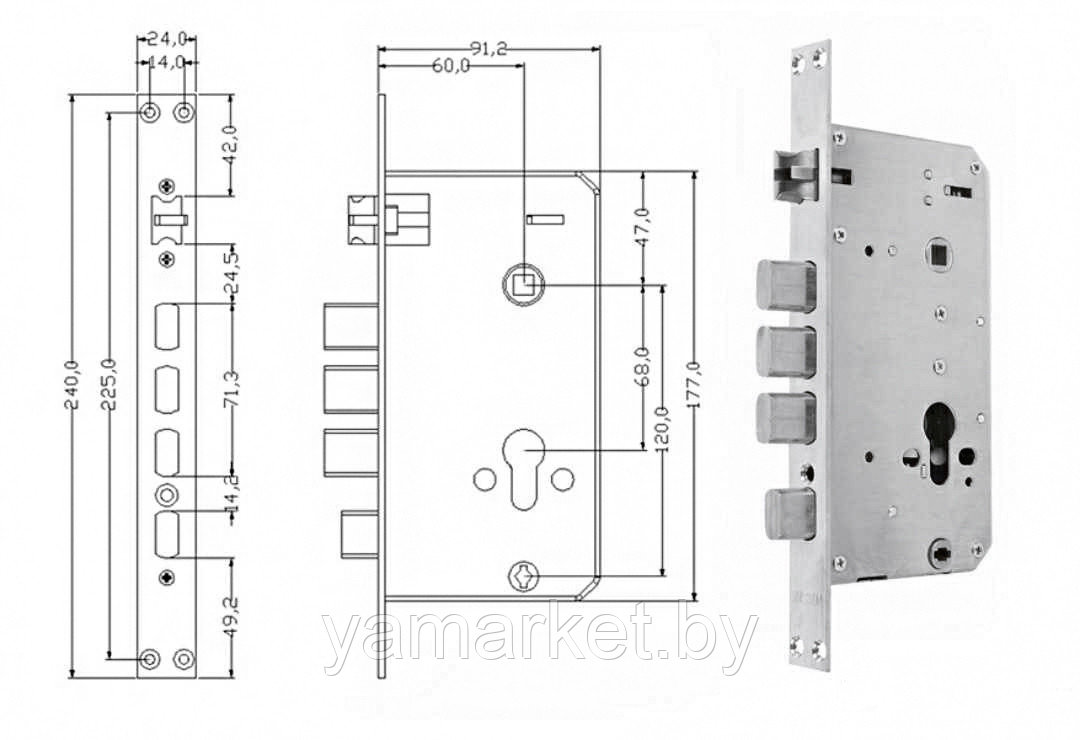 Дверной замок Volibel Bluetooth Smart Digital Lock M1 (Бэксет 55мм) (Умный дом) - фото 8 - id-p202622985