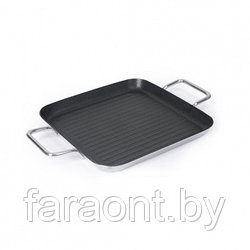 Сковорода-гриль квадратная с антипригарным покрытием (26x26 см)