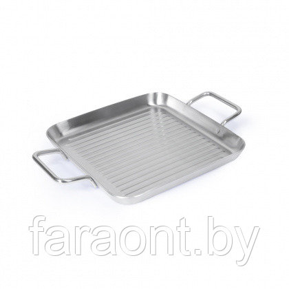 Сковорода-гриль квадратная из нержавеющей стали (26x26 см) - фото 1 - id-p202623310