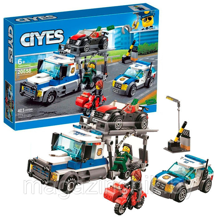 Конструктор Ограбление грузовика транспортировщика 10658 / 20658, аналог LEGO City 60143 - фото 1 - id-p96143684