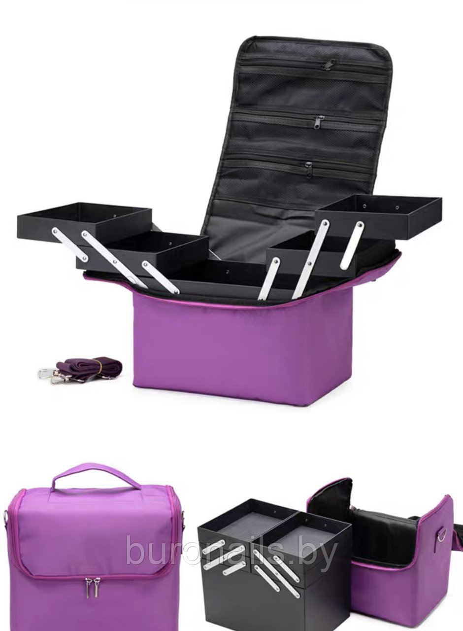 Кейс женский "SDN", цвет фиолетовый, размер 30см