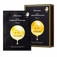 Маска тканевая с экстрактом плюмерии JMsolution Active plumeria balancing mask