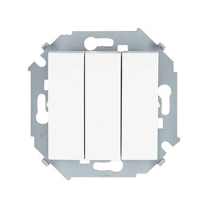 1591391-030 Трехклавишный выключатель 10AX 250В~ 
белого цвета, фото 2